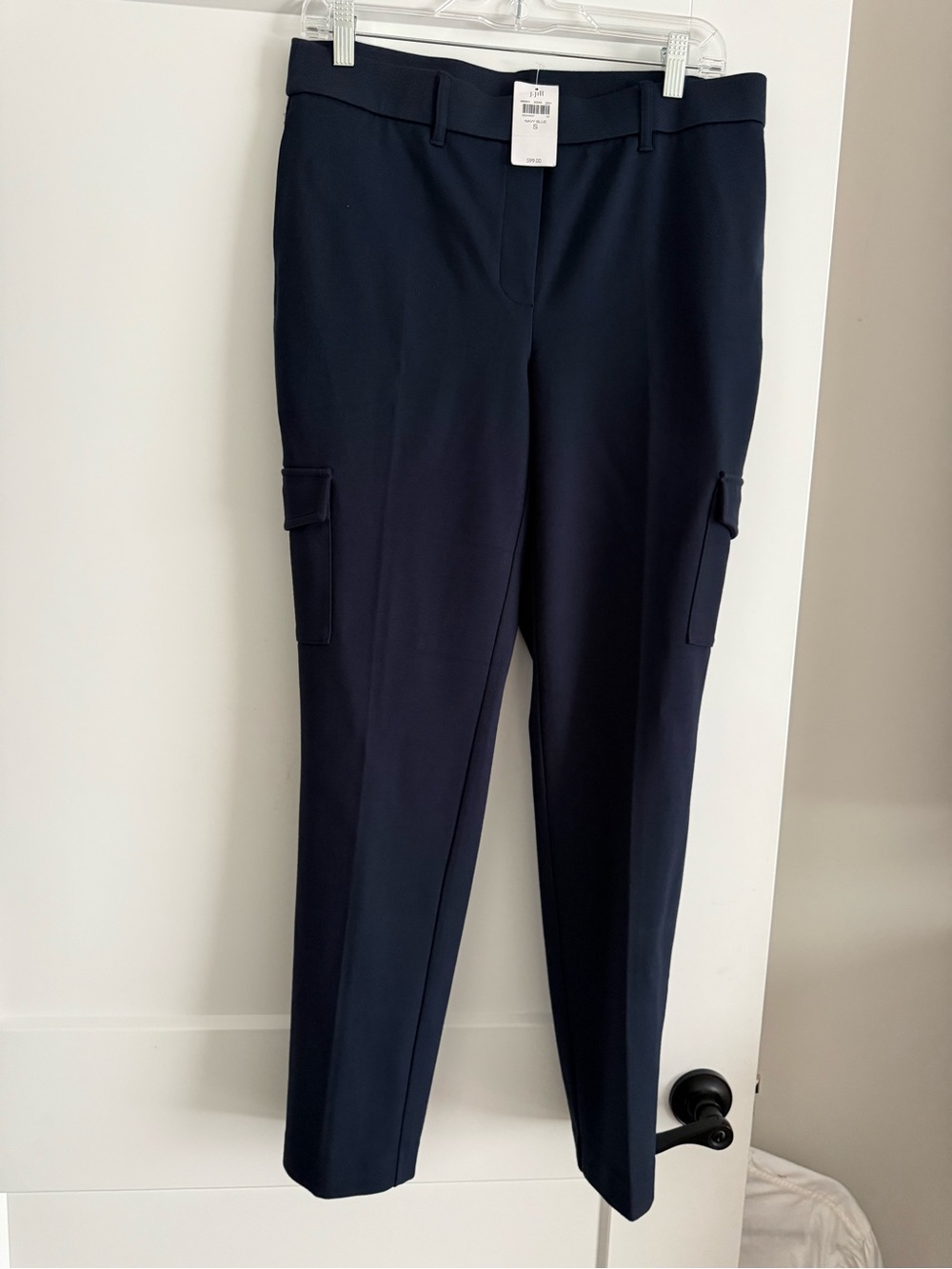 J.Jill Knit Classic Navy Cargo Ankle Pants NWT